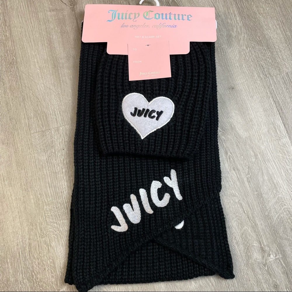 NWT Juicy Couture Scarf and Hat set
